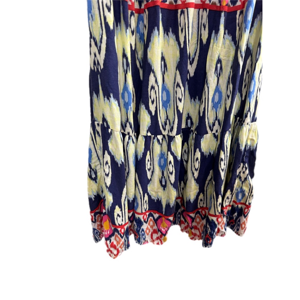 Xhilaration Mini Dress Women M Multi Color Excellent Ikat Tribal Print Rayon‎ - Picture 2 of 7
